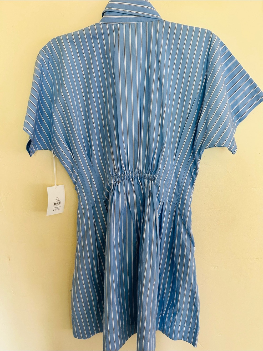 Free Assembly Blue Striped Button-Down Shirt Dress - Picture 2 of 4
